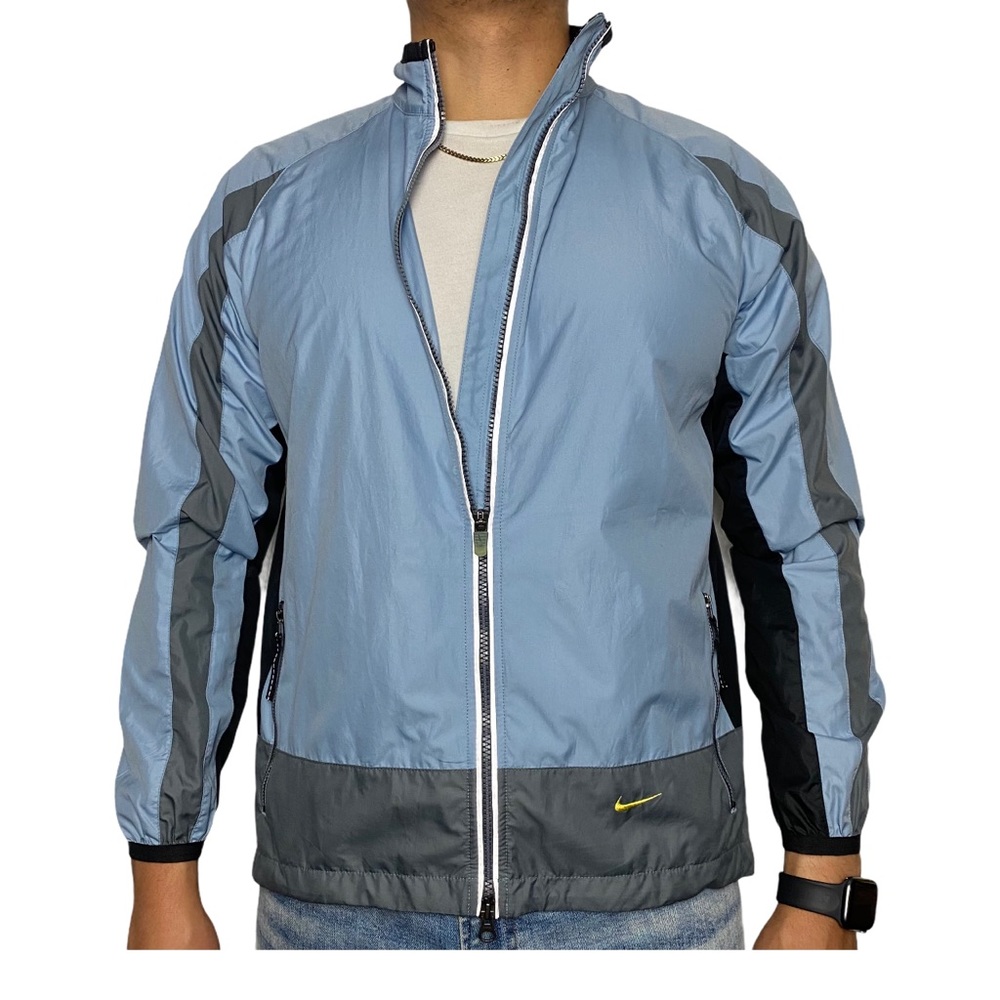 Blue Nike running jacket